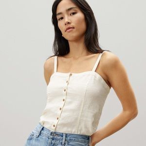 Everlane Linen Picnic Top size 8, NWOT never worn!